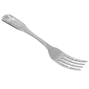 Winco 0006-05 7 5/8" Dinner Fork with 18/0 Stainless Grade, Toulouse Pattern thumbnail 3