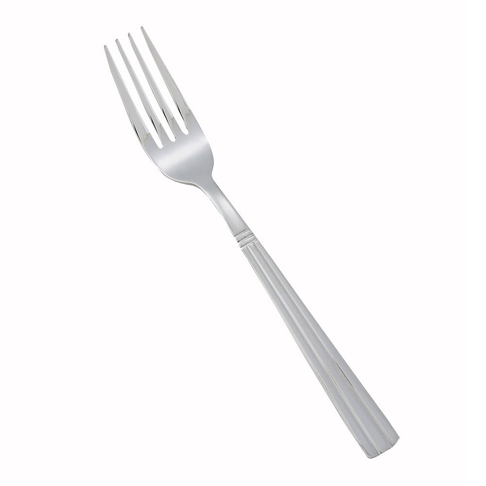 Winco 0007-05 7 3/8" Dinner Fork with 18/0 Stainless Grade, Regency Pattern