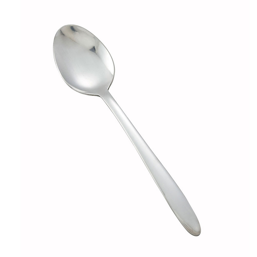 Winco 0019-03 9" Dinner Spoon with 18/0 Stainless Grade, Flute Pattern