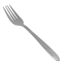 Winco 0019-05 7 3/8" Dinner Fork with 18/0 Stainless Grade, Flute Pattern thumbnail 2