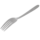 Winco 0019-05 7 3/8" Dinner Fork with 18/0 Stainless Grade, Flute Pattern thumbnail 5