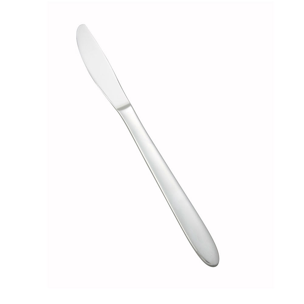 Winco 0019-08 9" Dinner Knife with 18/0 Stainless Grade, Flute Pattern