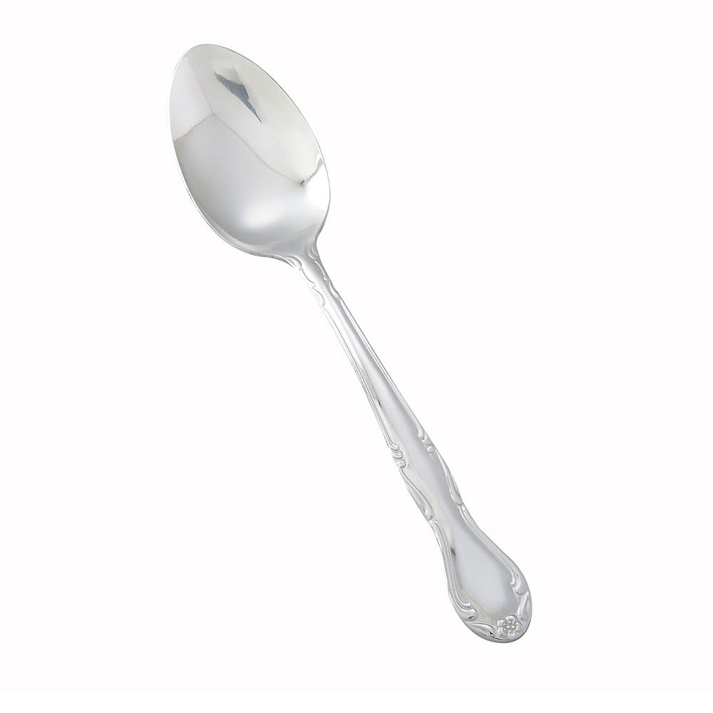 Winco 0024-03 7 1/8" Dinner Spoon with 18/0 Stainless Grade, Elegance Pattern