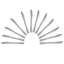 Winco 0026-08 8 5/8" Dinner Knife with 18/0 Stainless Grade, Elite Pattern thumbnail 6