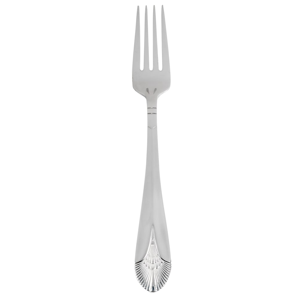 Winco 0031-05 7 4/5" Dinner Fork with 18/8 Stainless Grade, Peacock Pattern