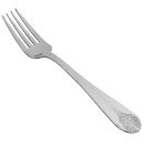 Winco 0031-05 7 4/5" Dinner Fork with 18/8 Stainless Grade, Peacock Pattern thumbnail 2