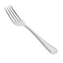 Winco 0035-05 7 1/4" Dinner Fork with 18/8 Stainless Grade, Victoria Pattern thumbnail 3
