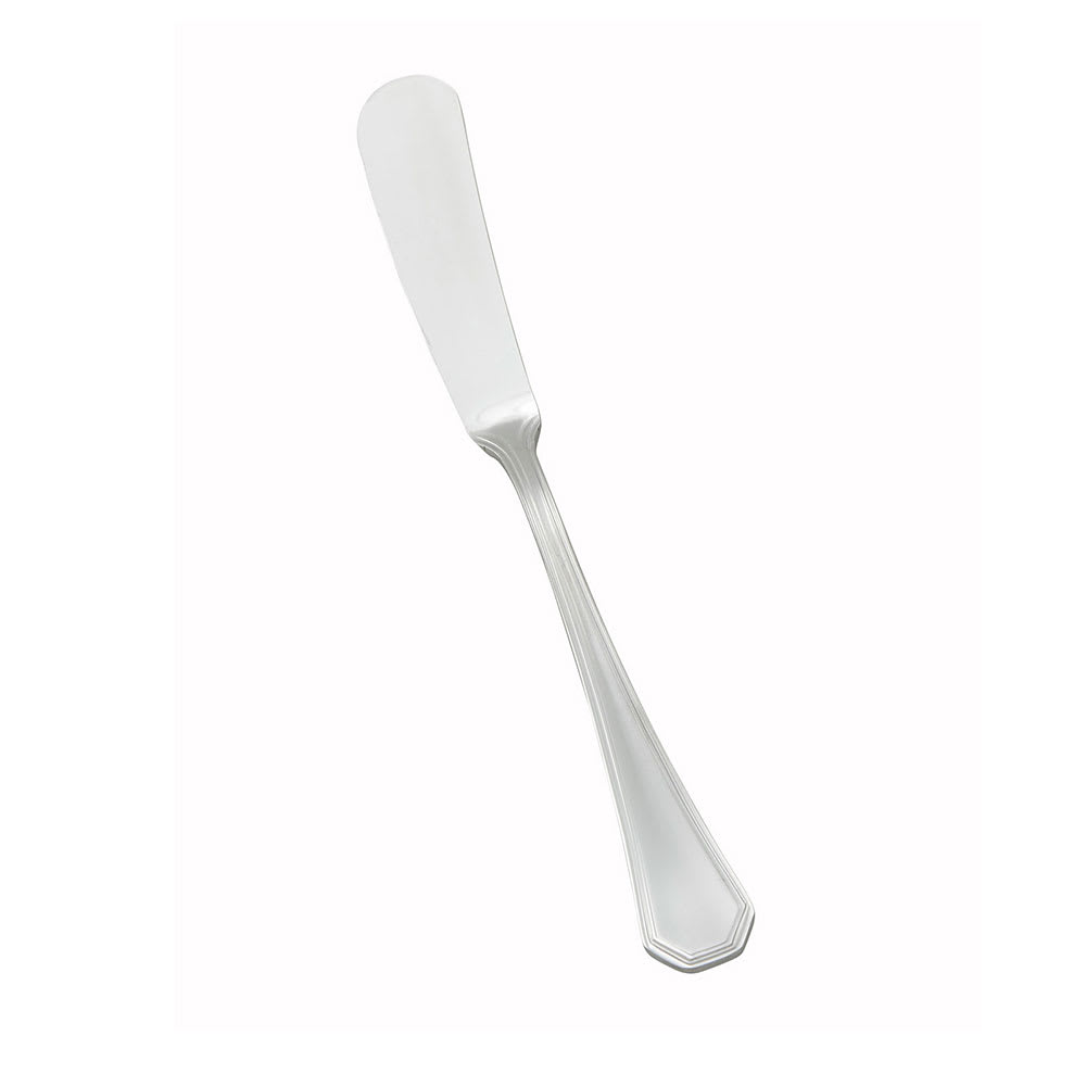 Winco 0035-12 6 3/4" Butter Knife with 18/8 Stainless Grade, Victoria Pattern