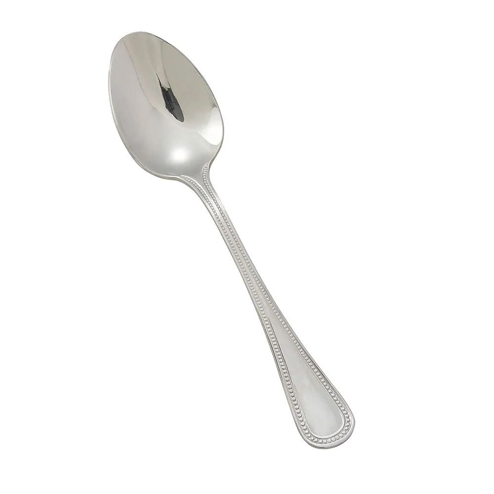 Winco 0036-03 7 1/4" Dinner Spoon with 18/8 Stainless Grade, Deluxe Pearl Pattern