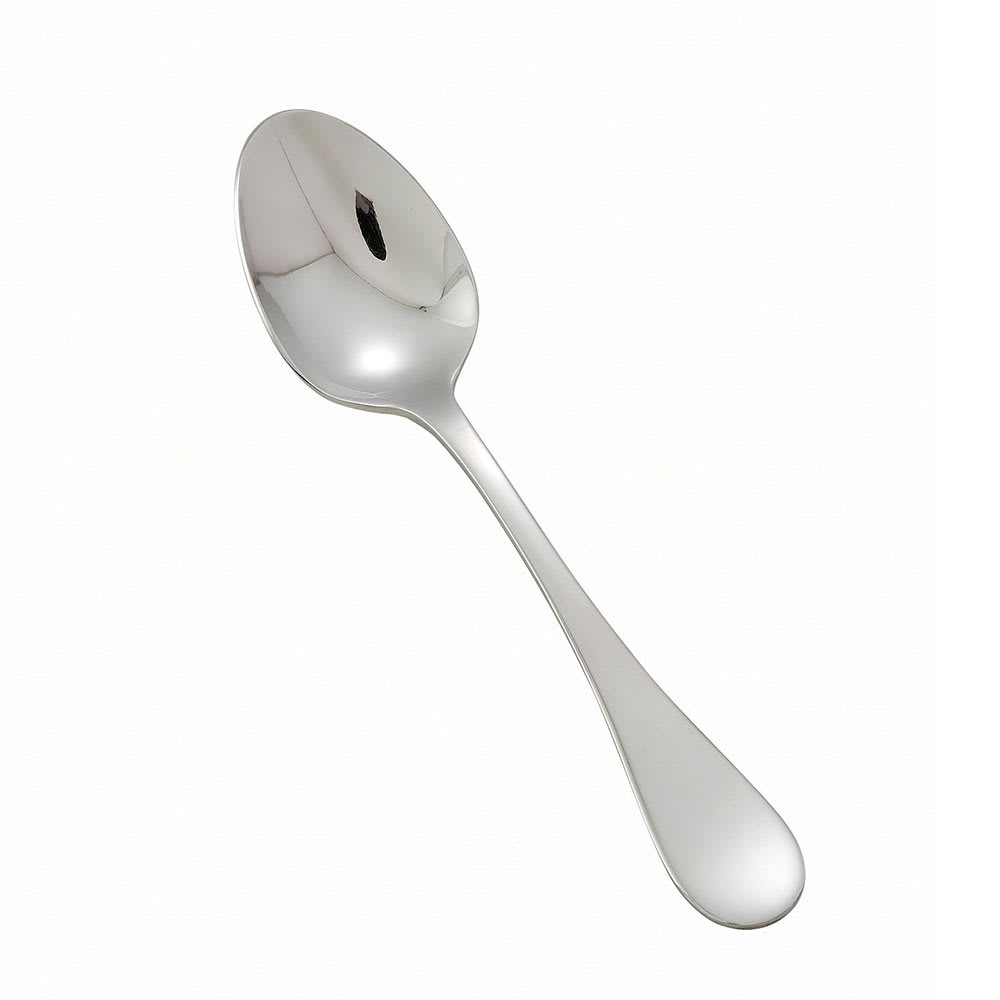 Winco 0037-01 6 1/8" Teaspoon with 18/8 Stainless Grade, Venice Pattern