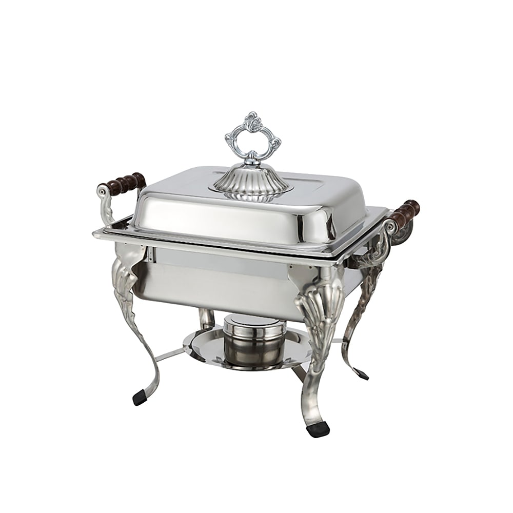 Winco 508 Half Size Chafer w/ Lift-off Lid & Chafing Fuel Heat