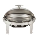 Winco 603 8 qt Oval Chafer w/ Roll Top Lid, Stainless Steel thumbnail 2