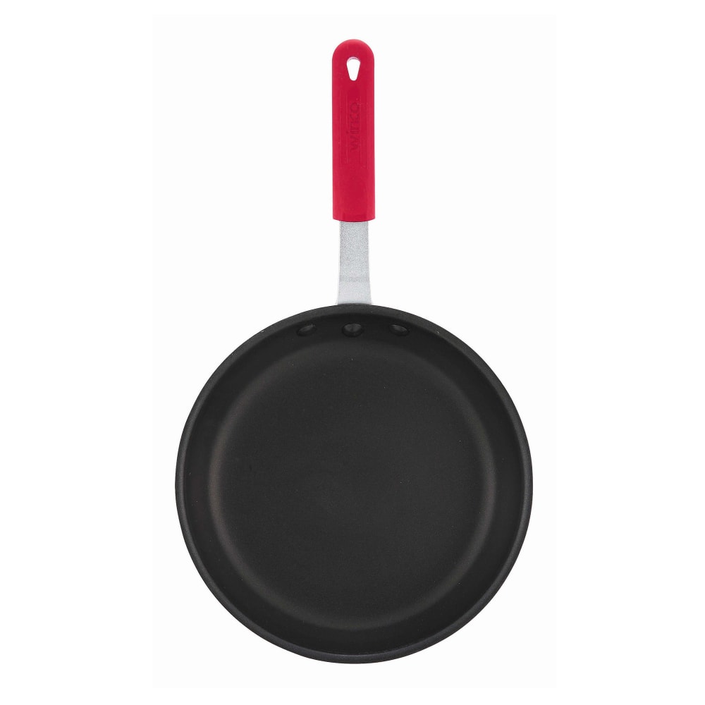 Winco AFP-10NS-H 10" Non Stick Aluminum Frying Pan w/ Solid Silicone Handle