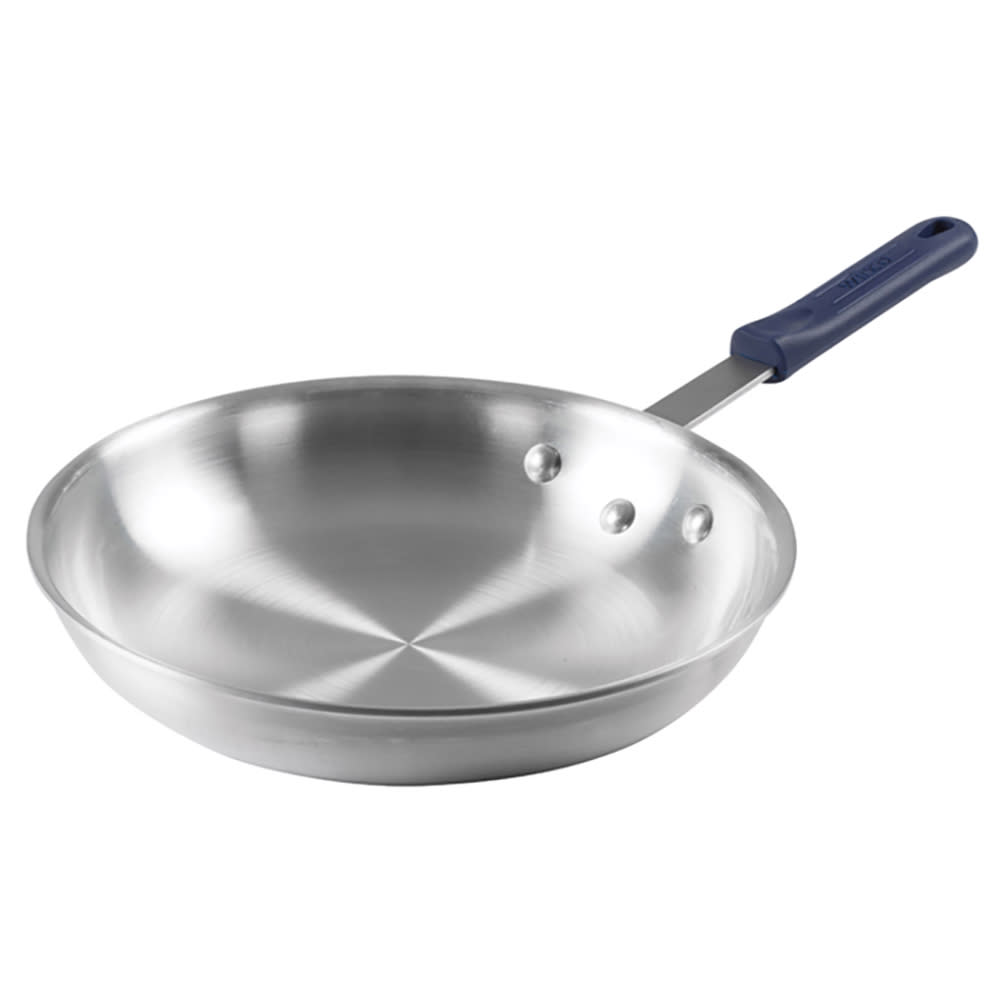 Winco AFP-12A-H 12" Aluminum Frying Pan w/ Solid Silicone Handle