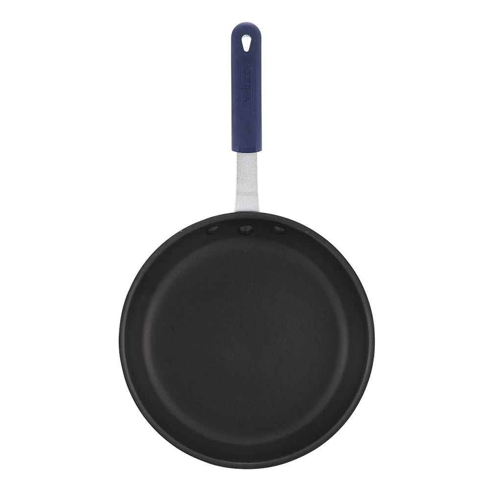 Winco AFP-12XC-H 12" Aluminum Frying Pan w/ Solid Silicone Handle