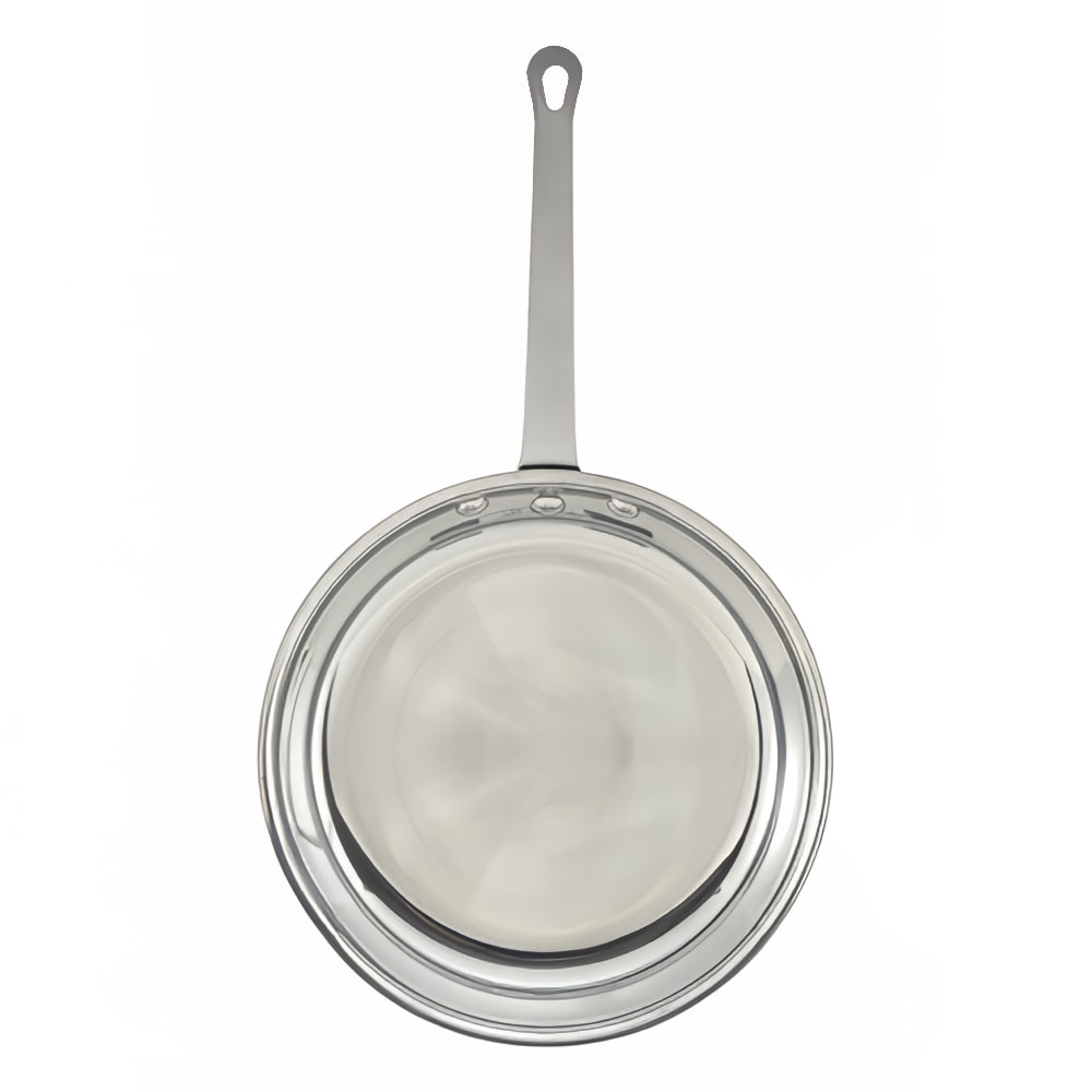 Winco AFP-14 14" Aluminum Frying Pan w/ Solid Metal Handle
