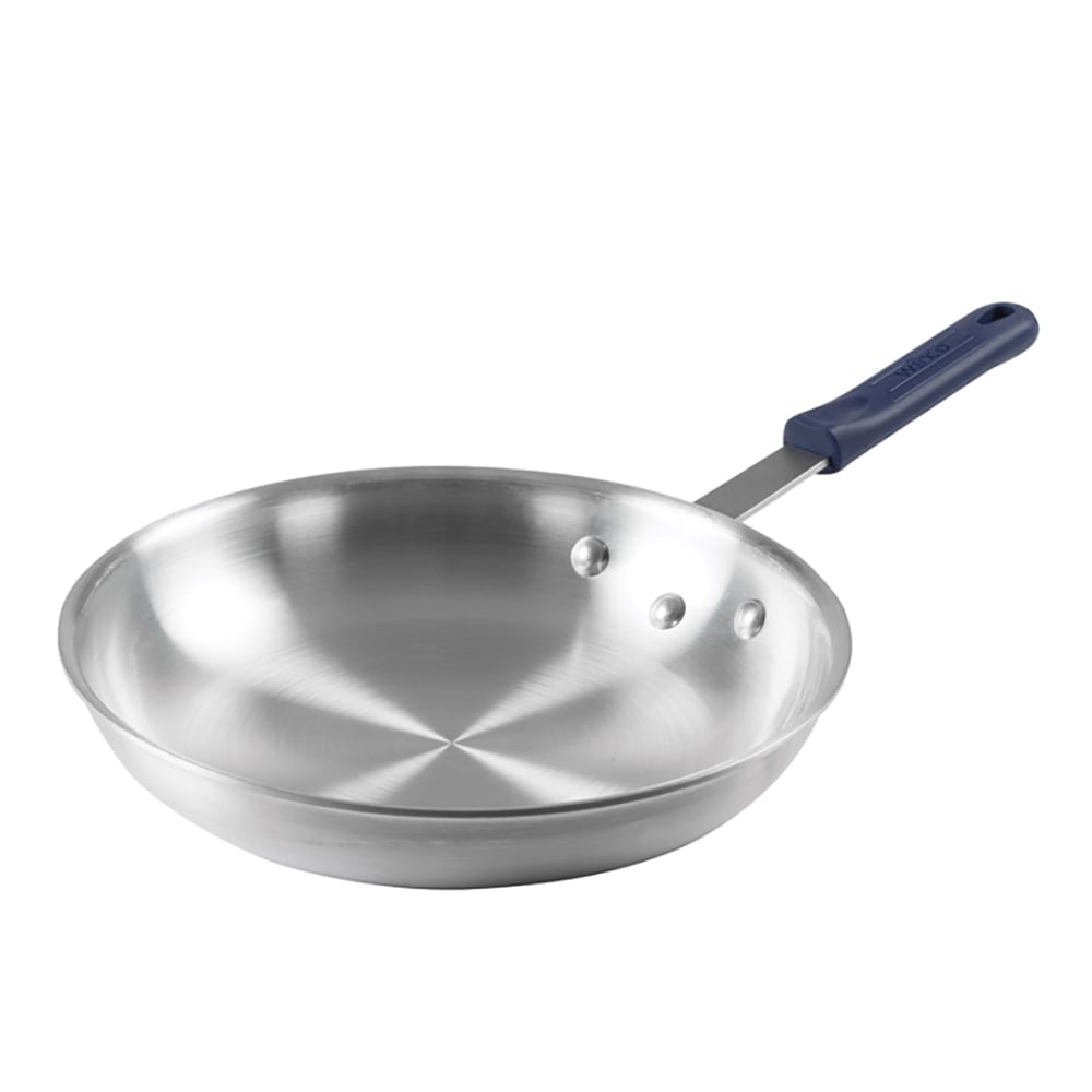 Winco AFP-14A-H 14" Aluminum Frying Pan w/ Solid Silicone Handle