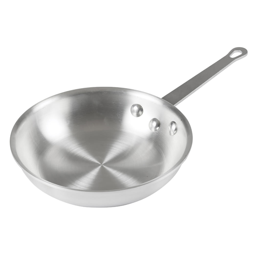 Winco AFP-8A 8" Aluminum Frying Pan w/ Solid Metal Handle