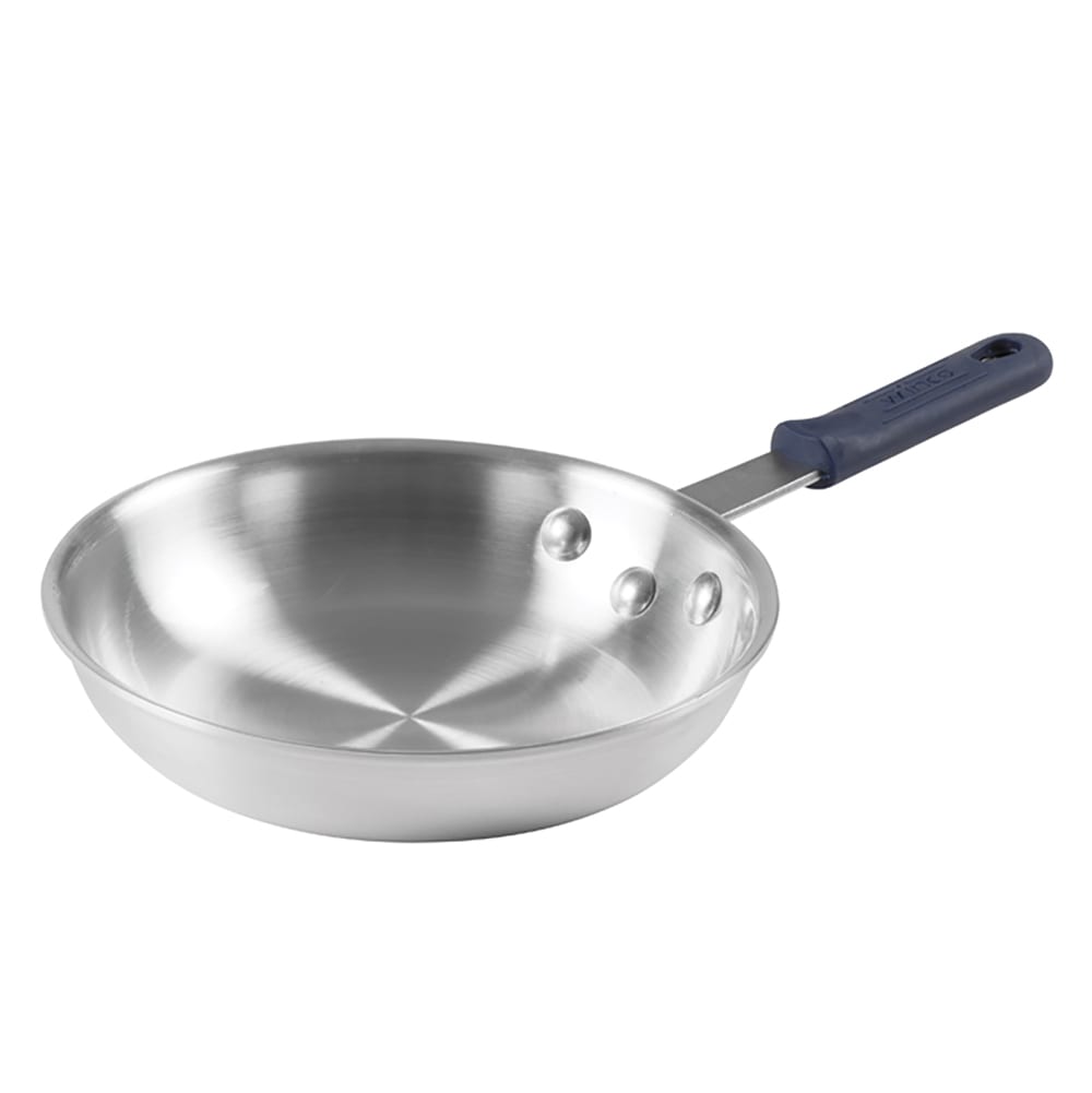 Winco AFP-8A-H 8" Aluminum Frying Pan w/ Solid Silicone Handle