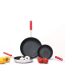 Winco AFP-8NS-H 8" Non Stick Aluminum Frying Pan w/ Solid Silicone Handle thumbnail 2