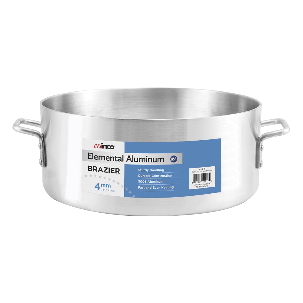 Winco ALB-18 18 qt Elemental Brazier, Aluminum