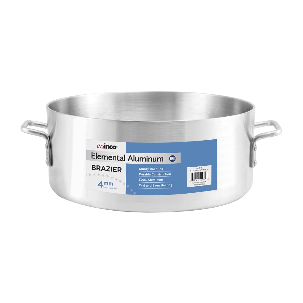 Winco ALB-40 40 qt Elemental Brazier, Aluminum