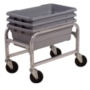 Winco ALBC-1 Lug Box Cart - 16 3/4"W x 25"D x 19"H, Aluminum thumbnail 2