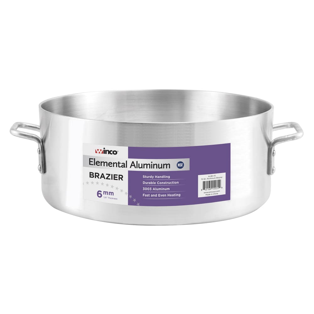 Winco ALBH-15 15 qt Elemental Brazier, Aluminum