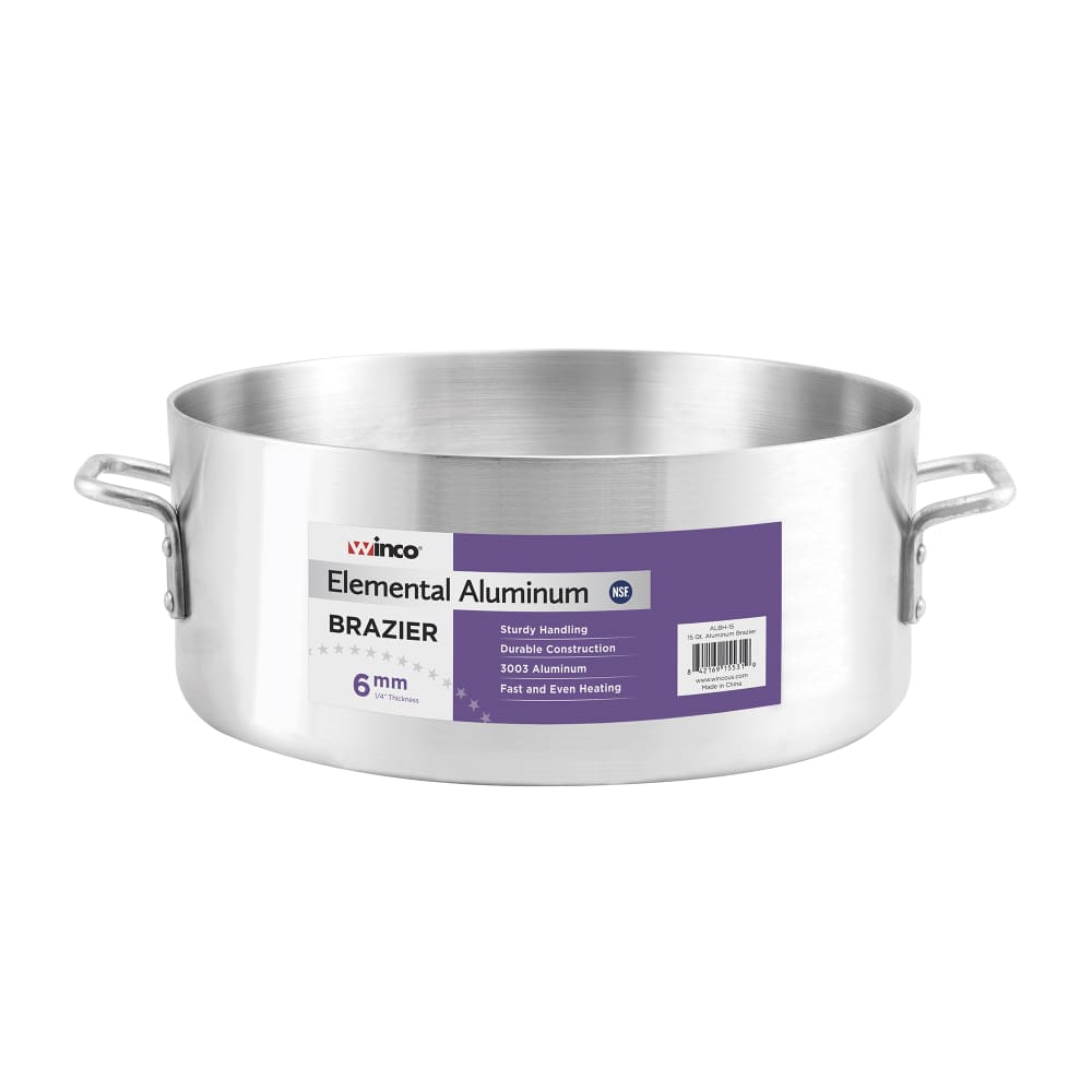 Winco ALBH-28 28 qt Elemental Brazier, Aluminum