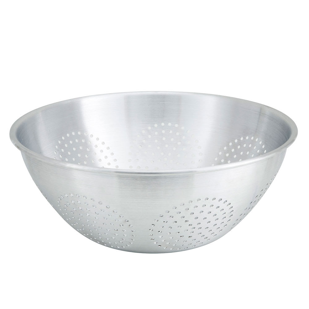 Winco ALO-16 16 qt Chinese Colander w/ 16" Bowl Diameter, Aluminum