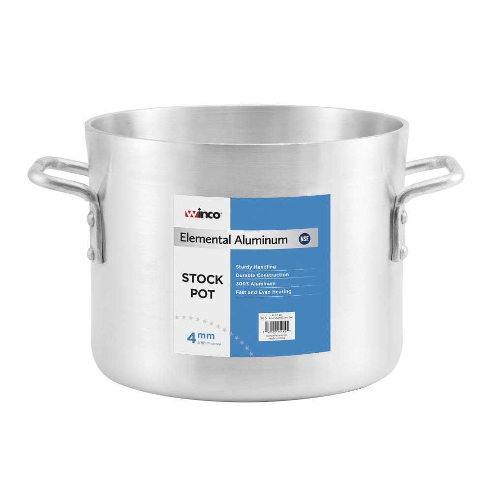 Winco ALST-100 100 qt Aluminum Stock Pot