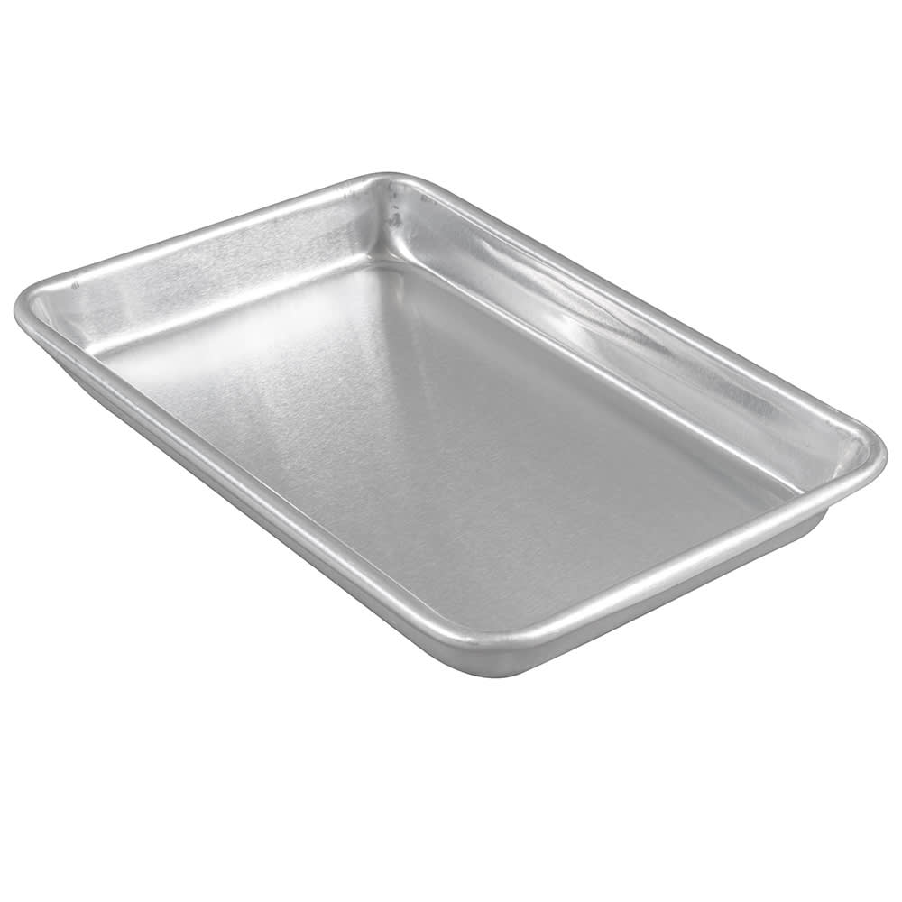 Winco ALXP-0609 1/8 Eighth Size Bun / Sheet Pan - 9 1/2" x 6 1/2",  16 gauge Aluminum