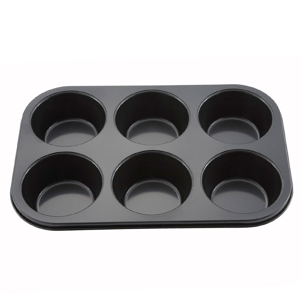 Winco AMF-6NS 6 Compartment Muffin Pan w/ Non-Stick Coating, Aluminum