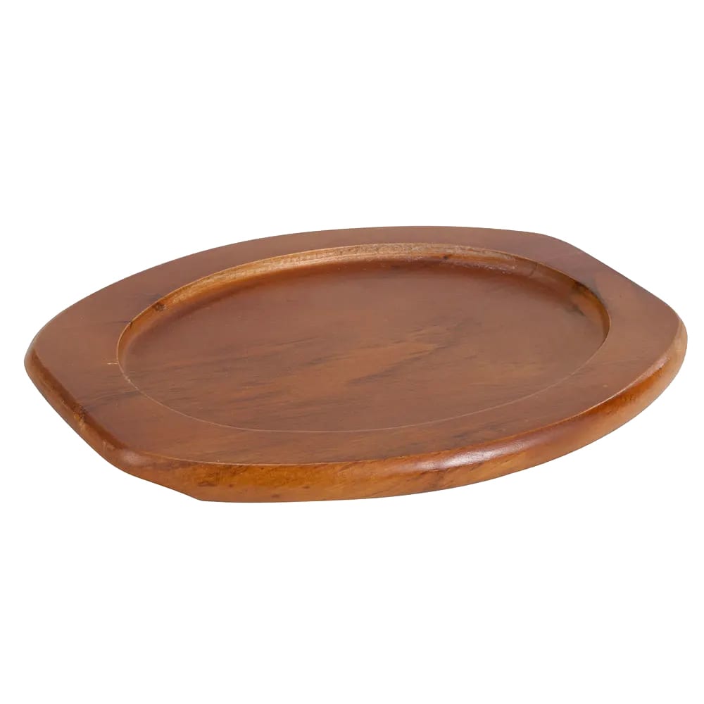 Winco APL-12UL 12" Oval Underliner for Sizzling Platter, Wood