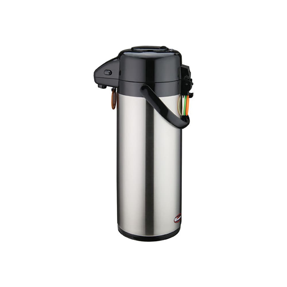 Winco APSP-930 3 Liter Push Button Airpot, Stainless Steel Liner