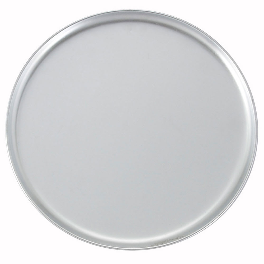 Winco APZC-13 13" Round Coupe Pizza Pan, Aluminum