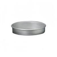 Winco APZK-1015 10" Round Pizza Pan - 1 1/2" Deep, Aluminum thumbnail 4
