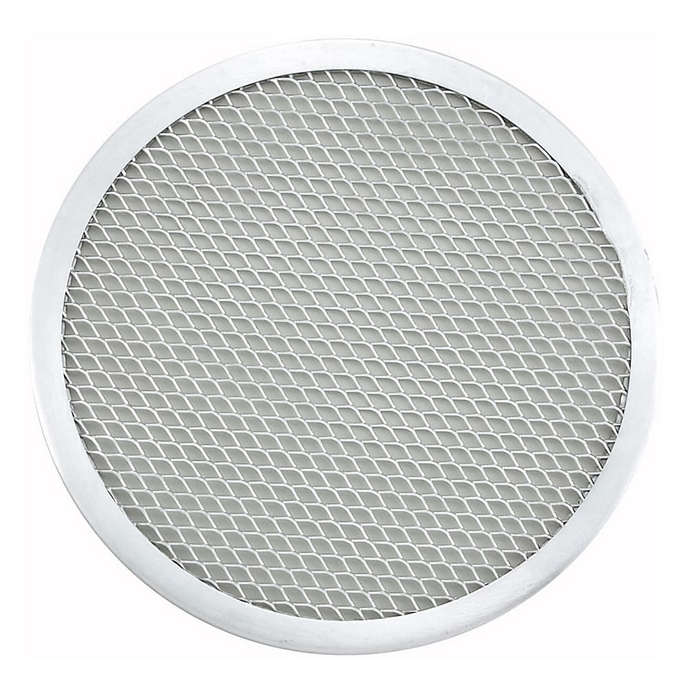 Winco APZS-7 7" Round Seamless Pizza Screen, Aluminum