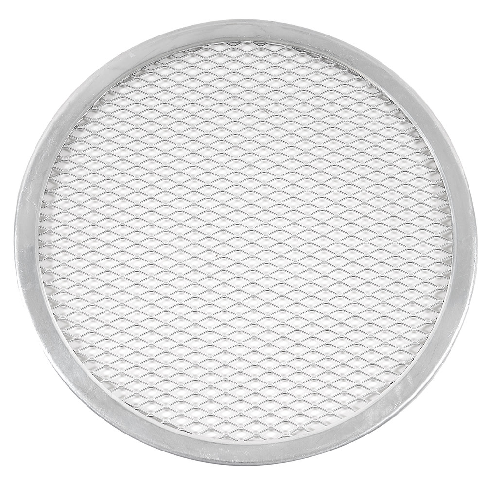 Winco APZS-8 8" Round Seamless Pizza Screen, Aluminum