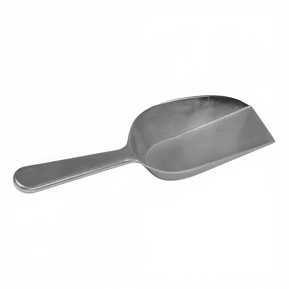 Winco ASFB-4 4 oz Flat Bottom Scoop, Aluminum