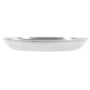 Winco ASFT-12 12" Round Seafood Tray - Brushed Aluminum thumbnail 2