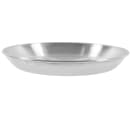 Winco ASFT-12 12" Round Seafood Tray - Brushed Aluminum thumbnail 3