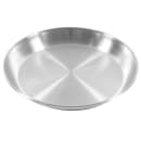 Winco ASFT-12 12" Round Seafood Tray - Brushed Aluminum thumbnail 5