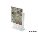 Winco ATCH-57 Tabletop Menu Card Holder - 5" x 7", Acrylic thumbnail 2