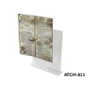 Winco ATCH-811 Tabletop Menu Card Holder - 8" x 11", Acrylic thumbnail 2