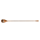 Winco BABS-12AC 12" Bar Spoon w/ Teardrop End, Antique Copper Finish thumbnail 4