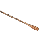 Winco BABS-12AC 12" Bar Spoon w/ Teardrop End, Antique Copper Finish thumbnail 6