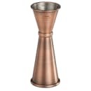 Winco BAJ-9AC Double Jigger - 1 & 2 oz, Stainless Steel, Antique Copper Finish thumbnail 3