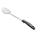 Winco BHOP-15 15" Solid Basting Spoon w/ Stop Hook & Black Plastic Handle, Stainless thumbnail 2