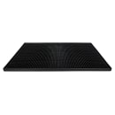 Winco BM-1812K Rectangular Bar Mat - 18" x 12", Rubber, Black thumbnail 2